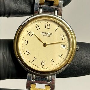 Hermès Windsor Two-Tone Champagne Dial Stainless Steel Ladies’ 30mm Luxury Watch